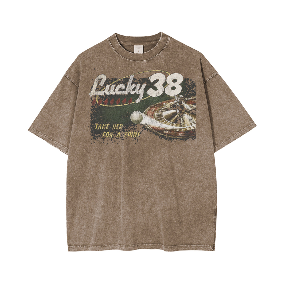 Lucky 38 Unisex Washed T-Shirt