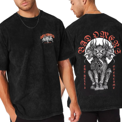 Bad Omens Metalcore Cerberus Unisex Washed T-Shirt