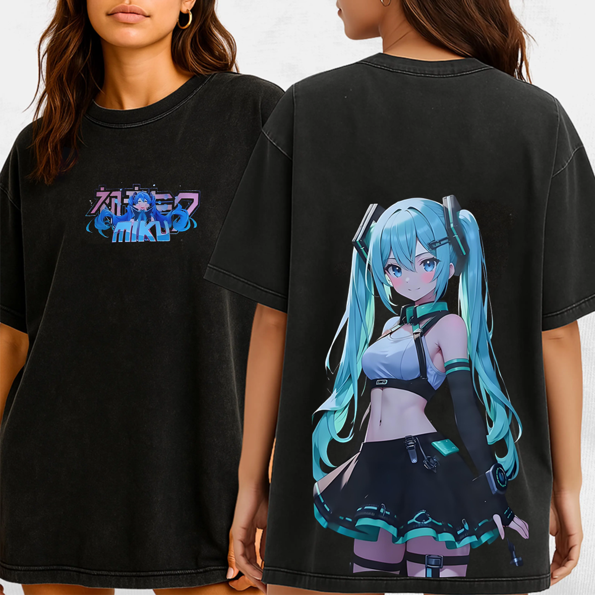Hatsune Miku Unisex Washed T-Shirt