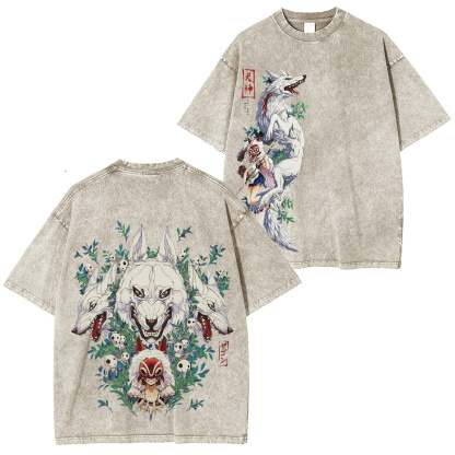 Forest Spirits, primal drip — San x Moro energy Princess Mononoke Washed T-shirt/Crewneck/Hoodie