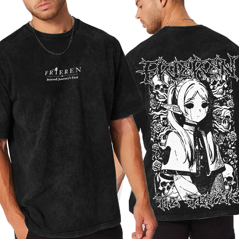 Men's Frieren The Slayer Death Metal T Shirts