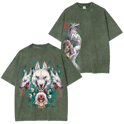 Mononoke Hime Vintage Washed T-shirt/Crewneck/Hoodie