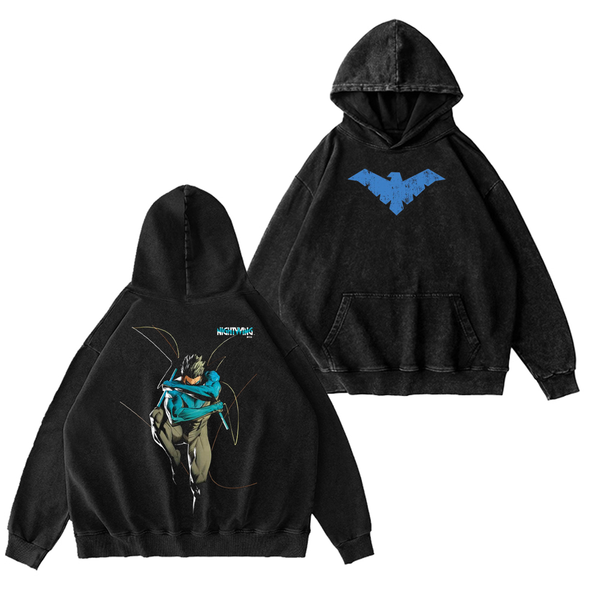 Nightwing Washed T-shirt/Crewneck/Hoodie
