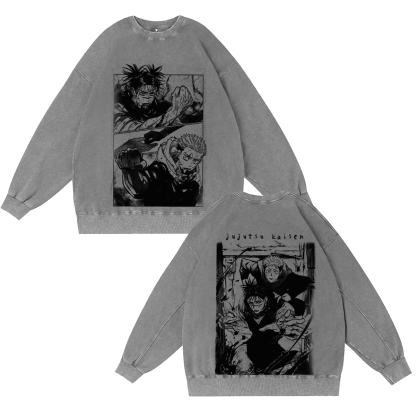 Jujutsu Kaisen Vintage Washed T-shirt/Crewneck/Hoodie