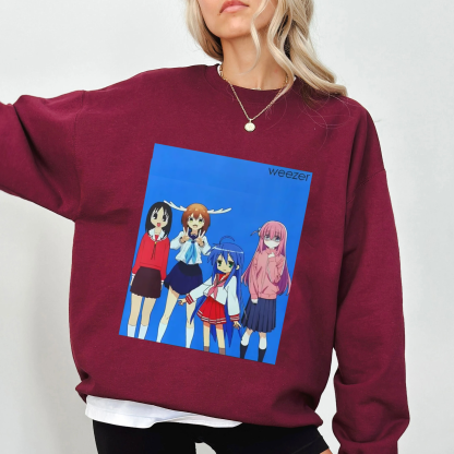 Weezer Nokotan Bocchi Osaka Konata Izumi Unisex Shirt/Crewneck/Hoodie