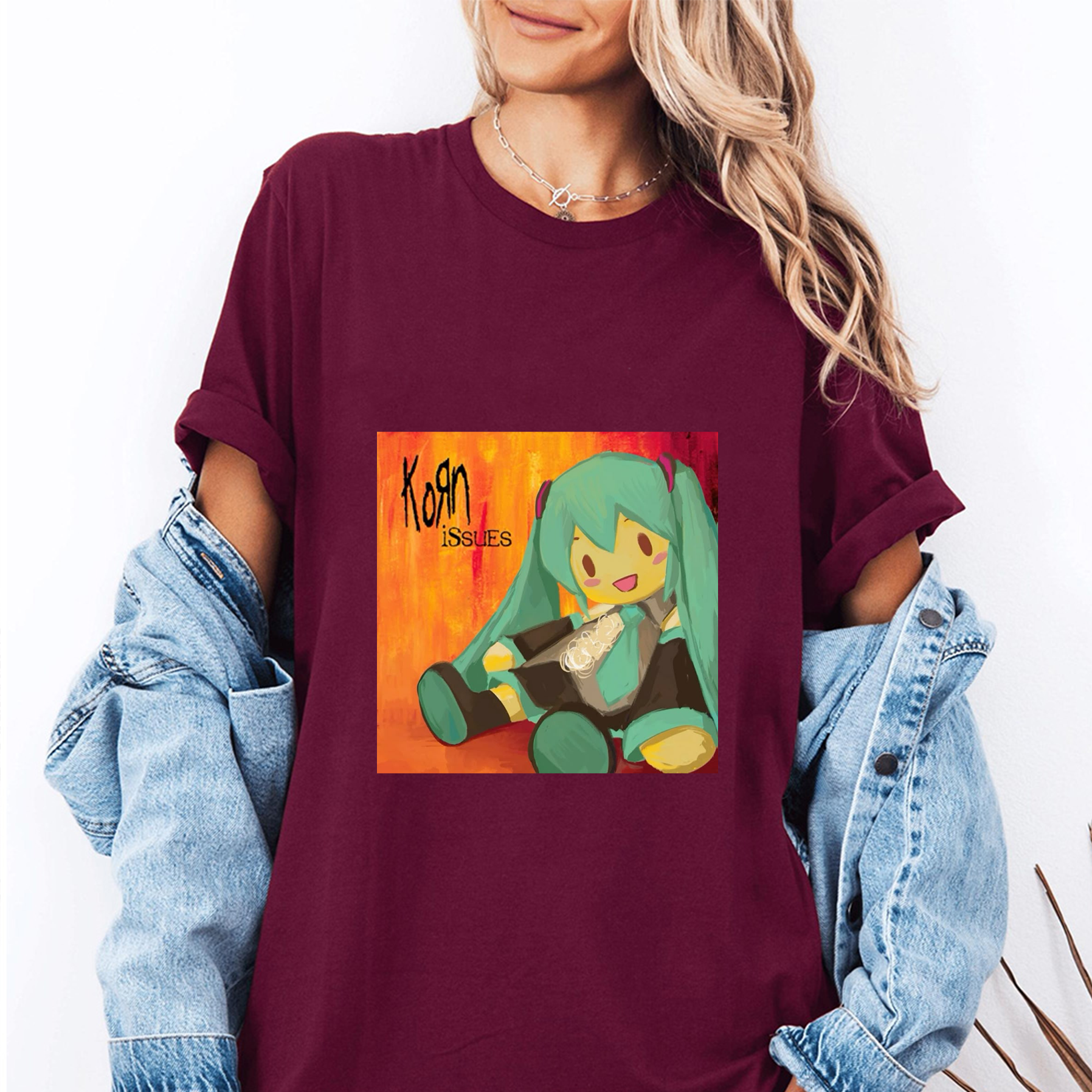 Hatsune Miku Korn Unisex Shirt/Crewneck/Hoodie