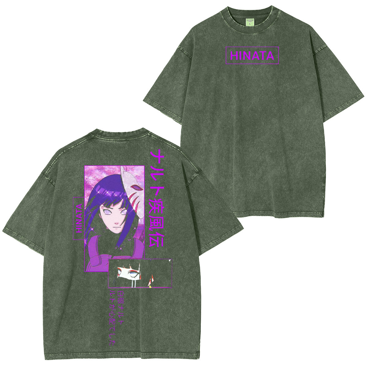 Hinata Hyuga Naruto Washed T-shirt/Crewneck/Hoodie