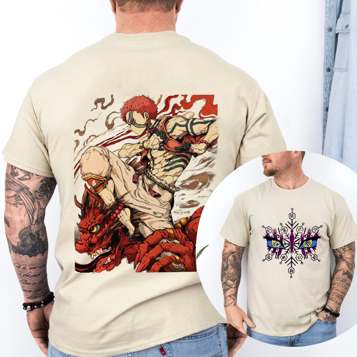 Akaza The Upper Moon DemonSlayer Anime Unisex T-shirt