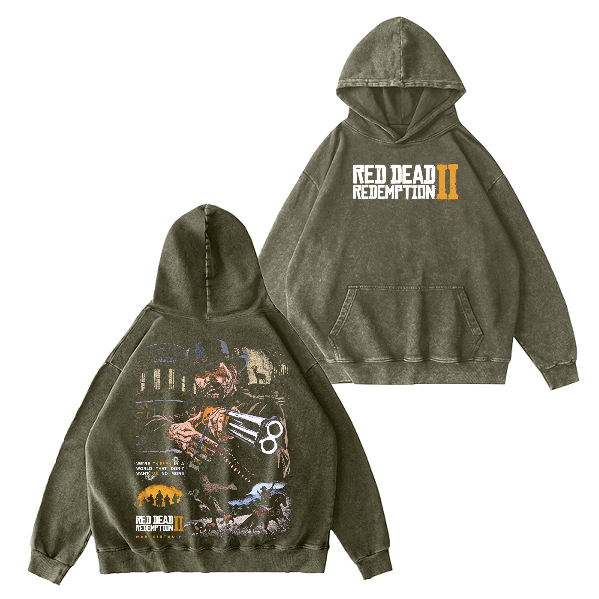 Red Dead Redemption 2 Washed T-shirt/Crewneck/Hoodie