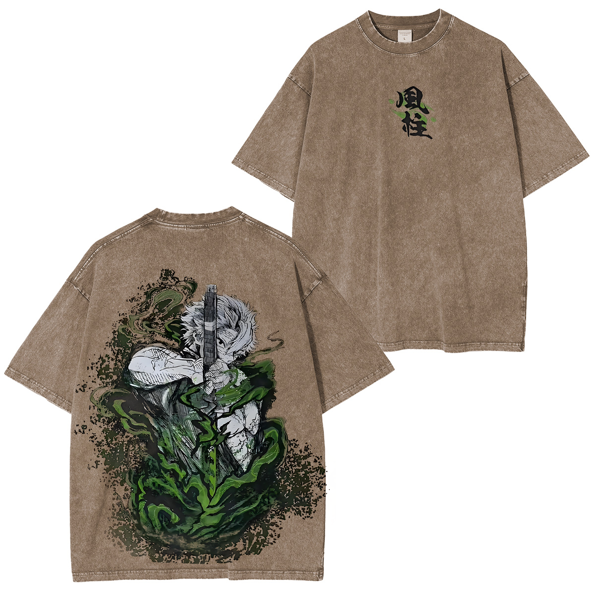 Demon Slayer Sanemi Unisex Washed T-Shirt