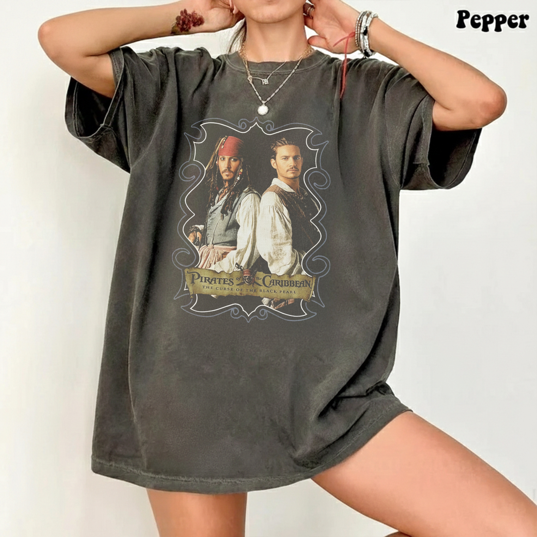 Pirates of The Caribbean Dead Man's Chest Movie Poster Shirt