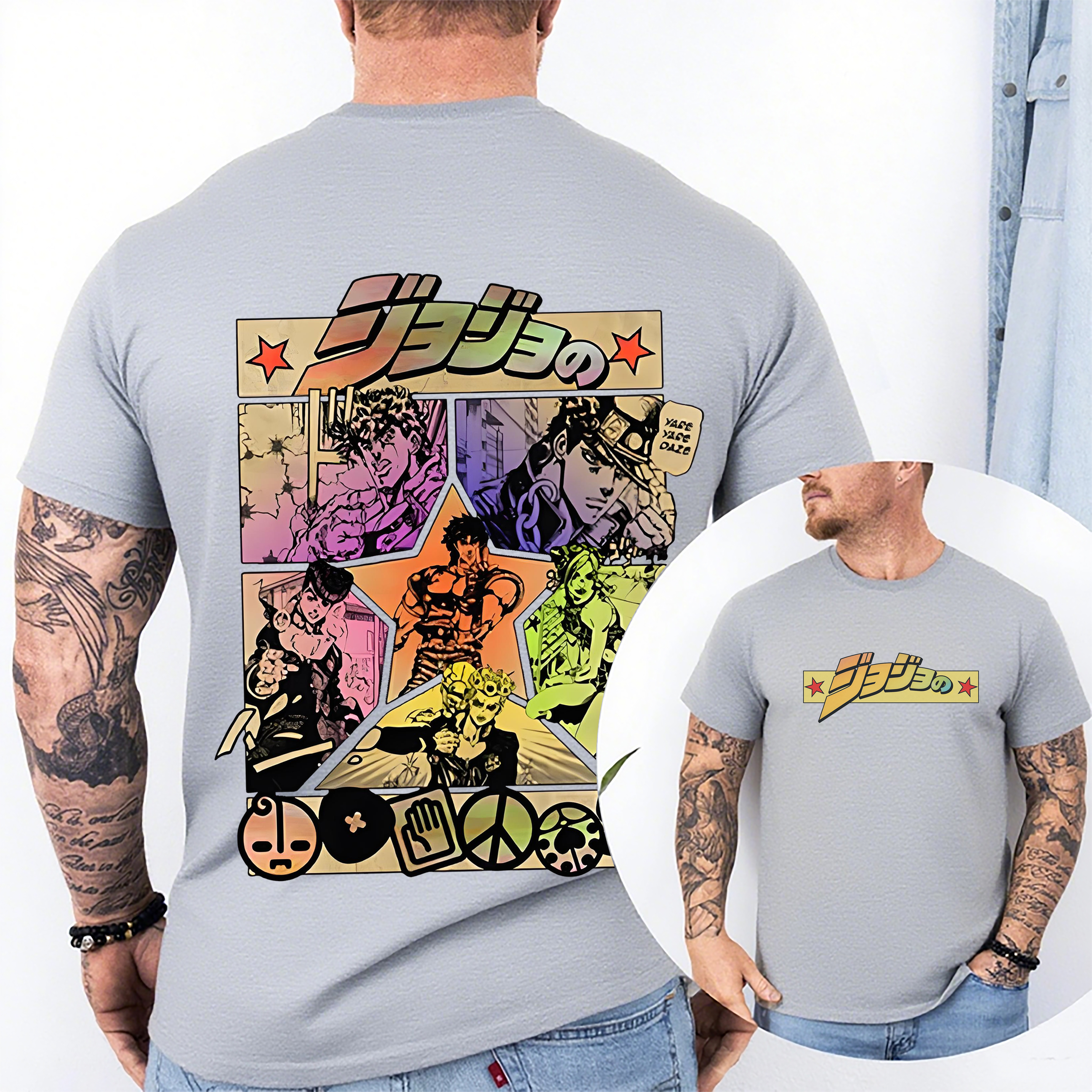 Men Women Anime JoJo's Bizarre Adventure T-Shirt