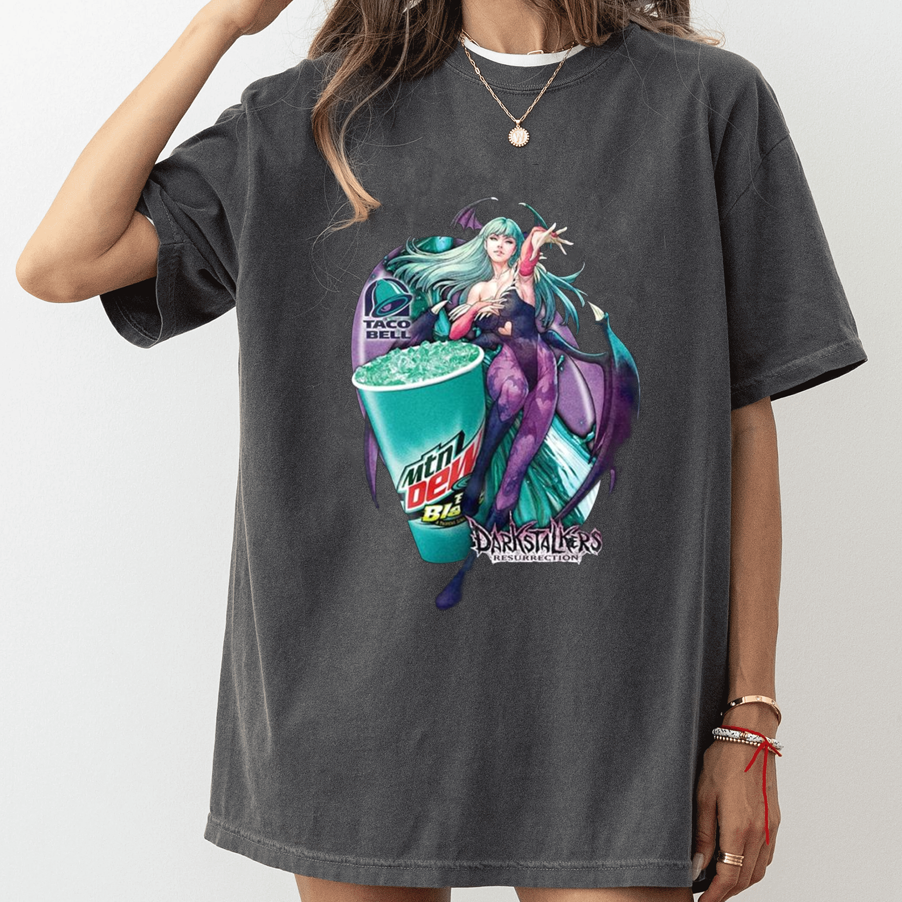 Taco Bell Baja Blast Darkstalkers Resurrection Oversized T-shirt/Crewneck/Hoodie
