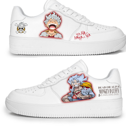 One piece luffy Gear 5 Custom Titans Style Shoes Hand Painted AIR FORCE 1  Shoes