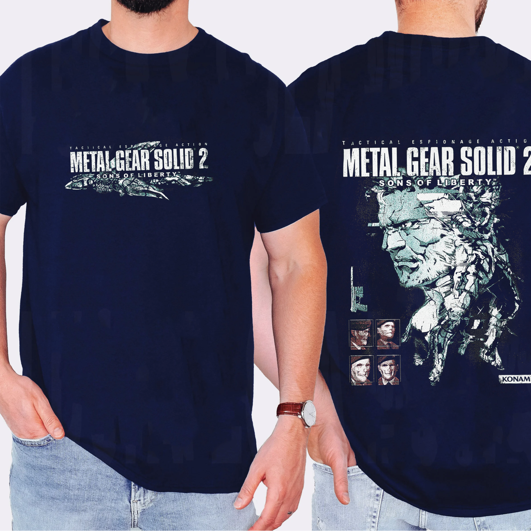 Metal Gear Solid 2 Washed T-shirt