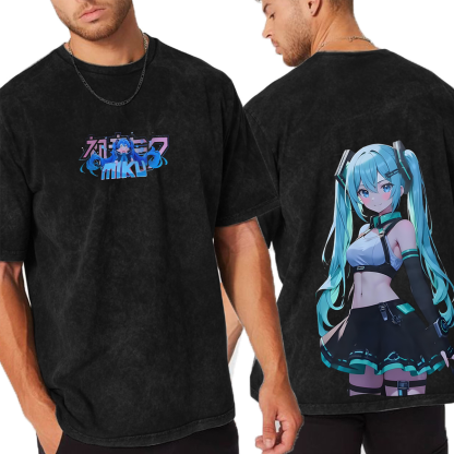 Hatsune Miku Unisex Washed T-Shirt