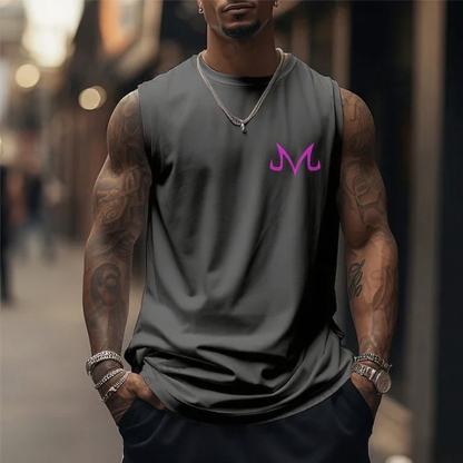 Casual Anime Print Gym Tank Top