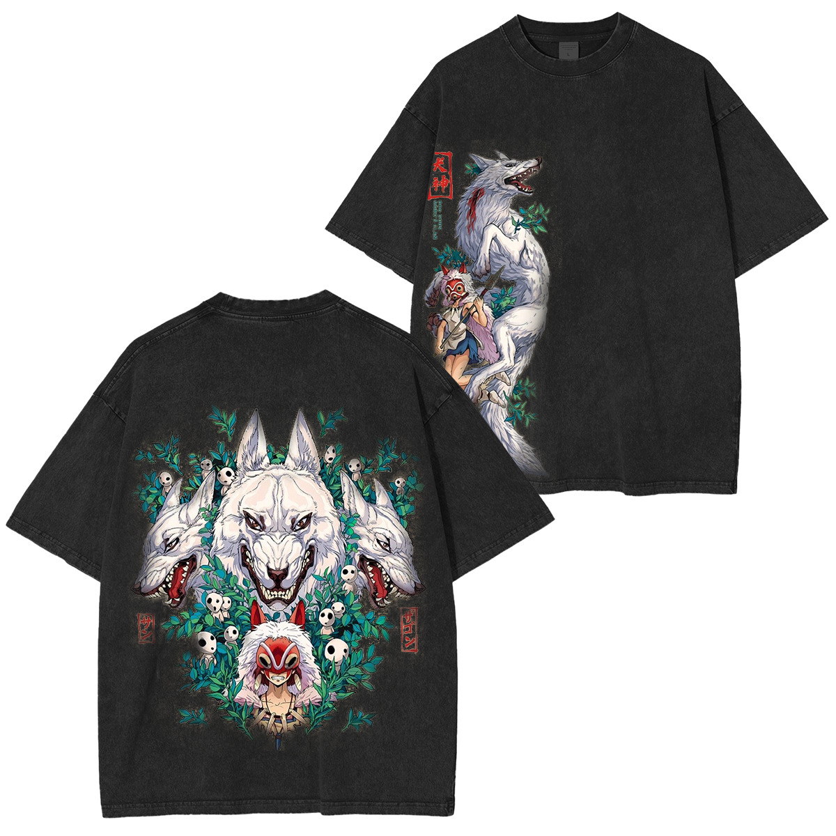 Mononoke Hime Vintage Washed T-shirt/Crewneck/Hoodie