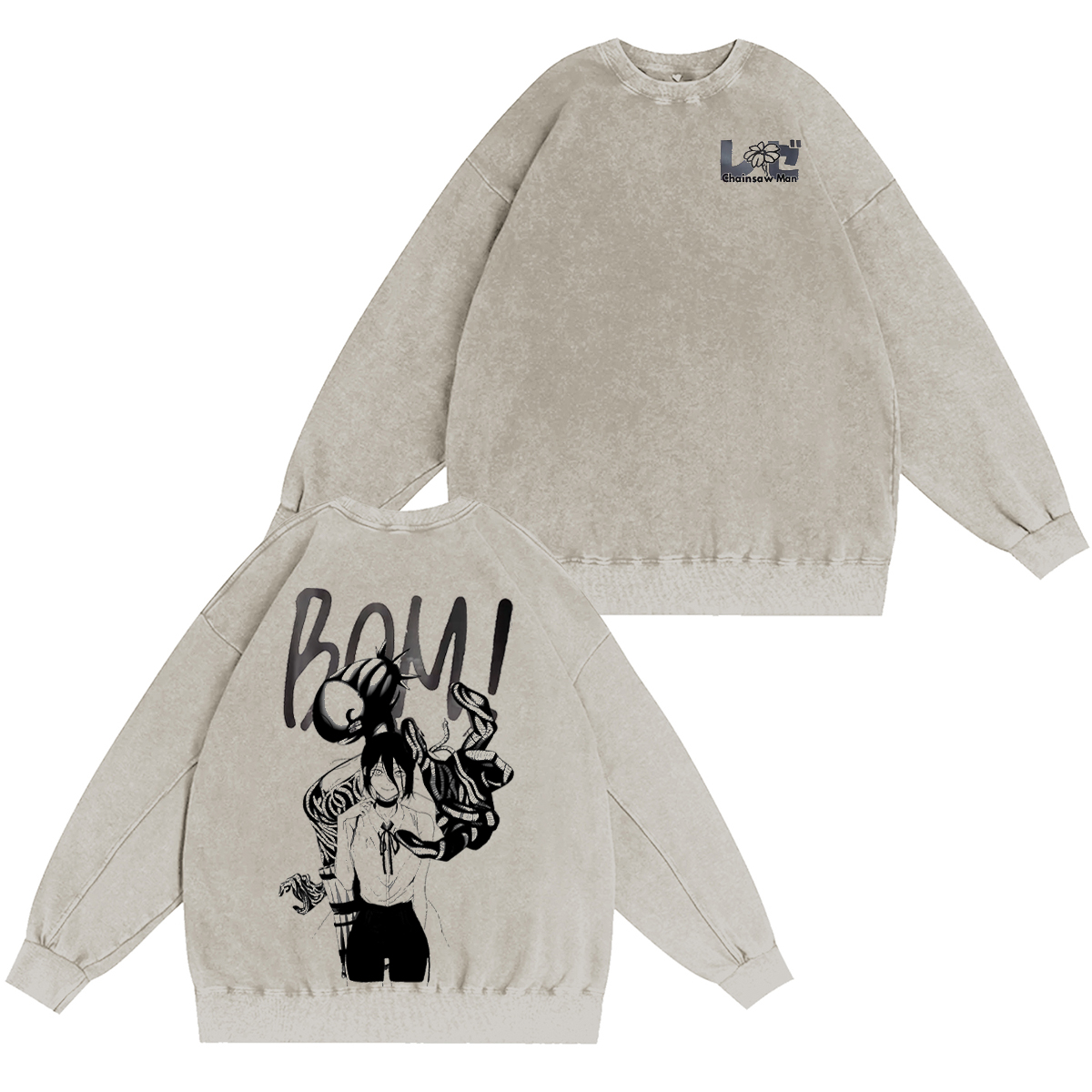 Chainsaw Man Vintage Washed T-shirt/Crewneck/Hoodie
