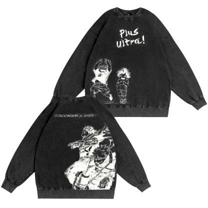 My Hero Academia Vintage Washed T-shirt/Crewneck/Hoodie