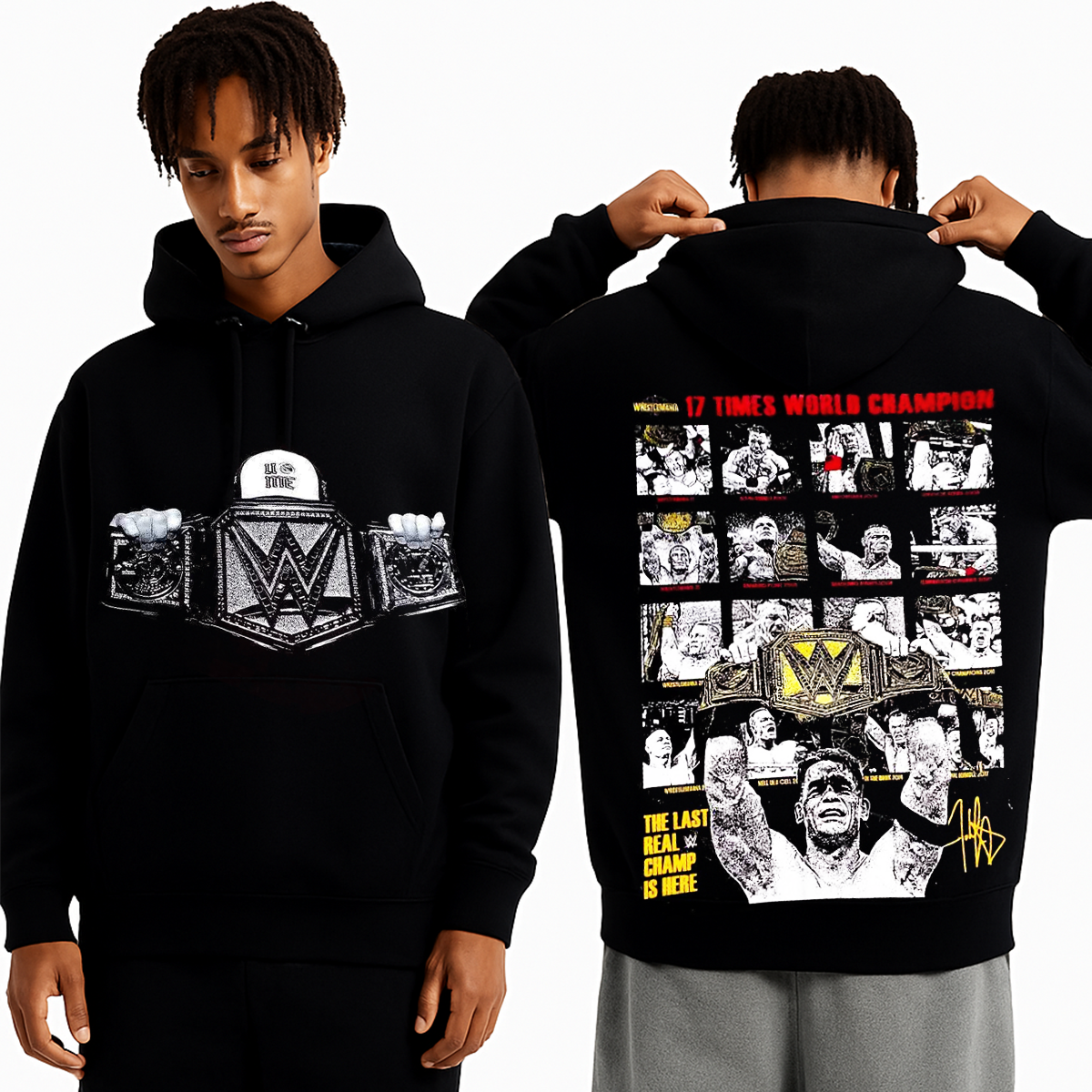 John Cena 17x Champion WWE Legacy Oversized T-shirt/Crewneck/Hoodie