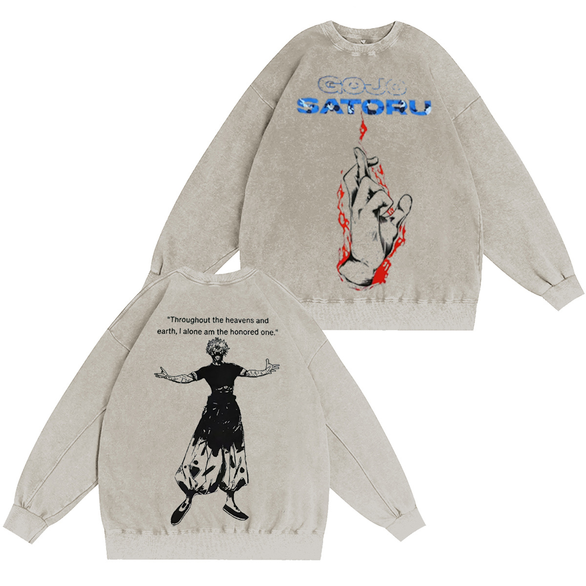 Satoru Gojo Jujutsu Kaisen Oversized T-shirt/Crewneck/Hoodie