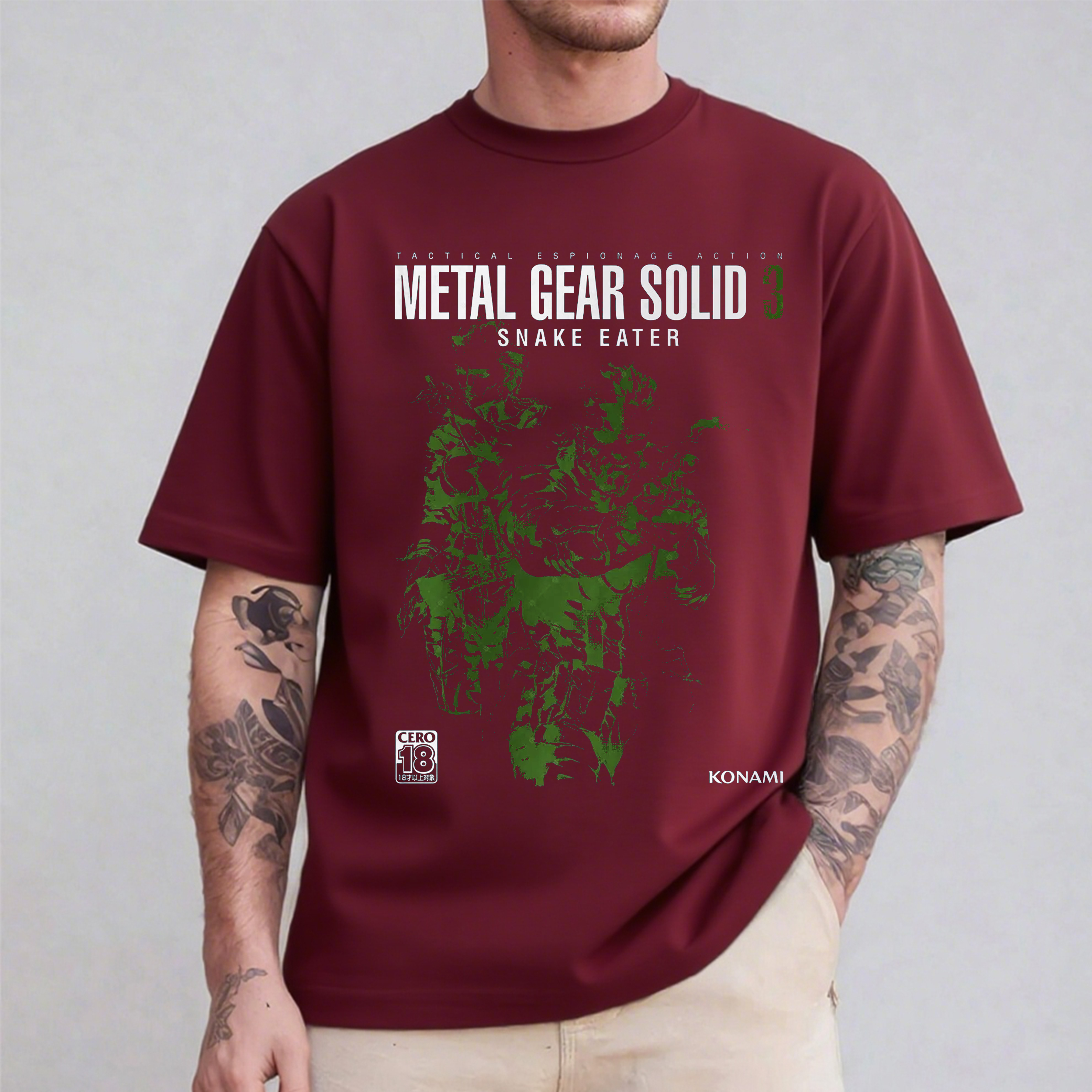 Metal Gear Solid 3 Snake Awesome Pure Cotton Unisex T-shirt