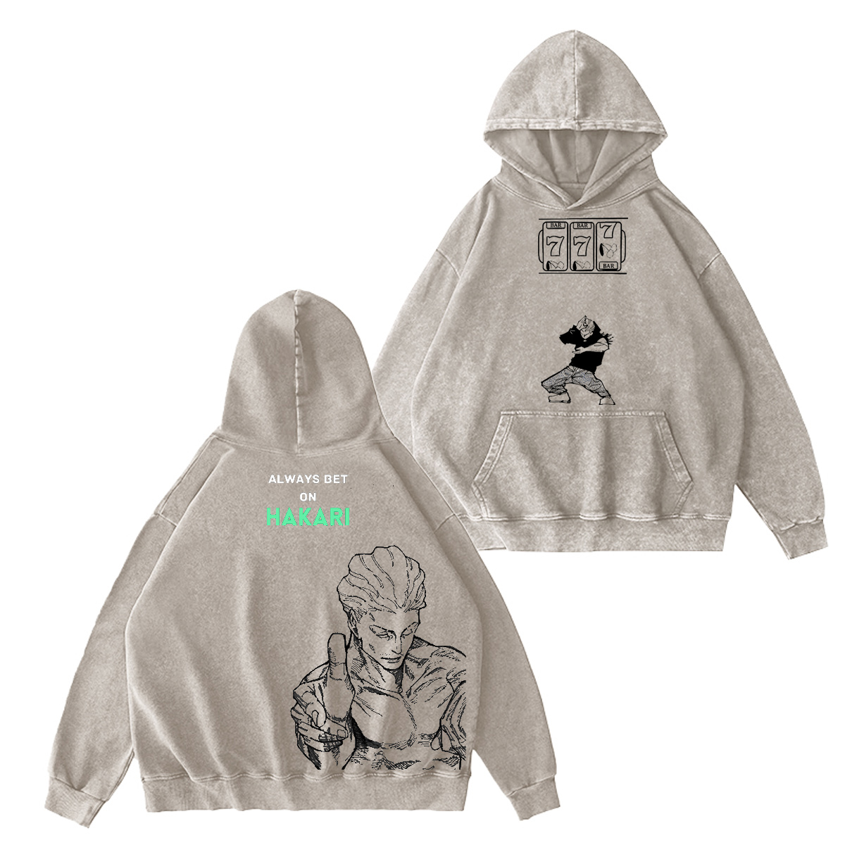 Hakari Kinji Jujutsu Kaisen Washed T-shirt/Crewneck/Hoodie