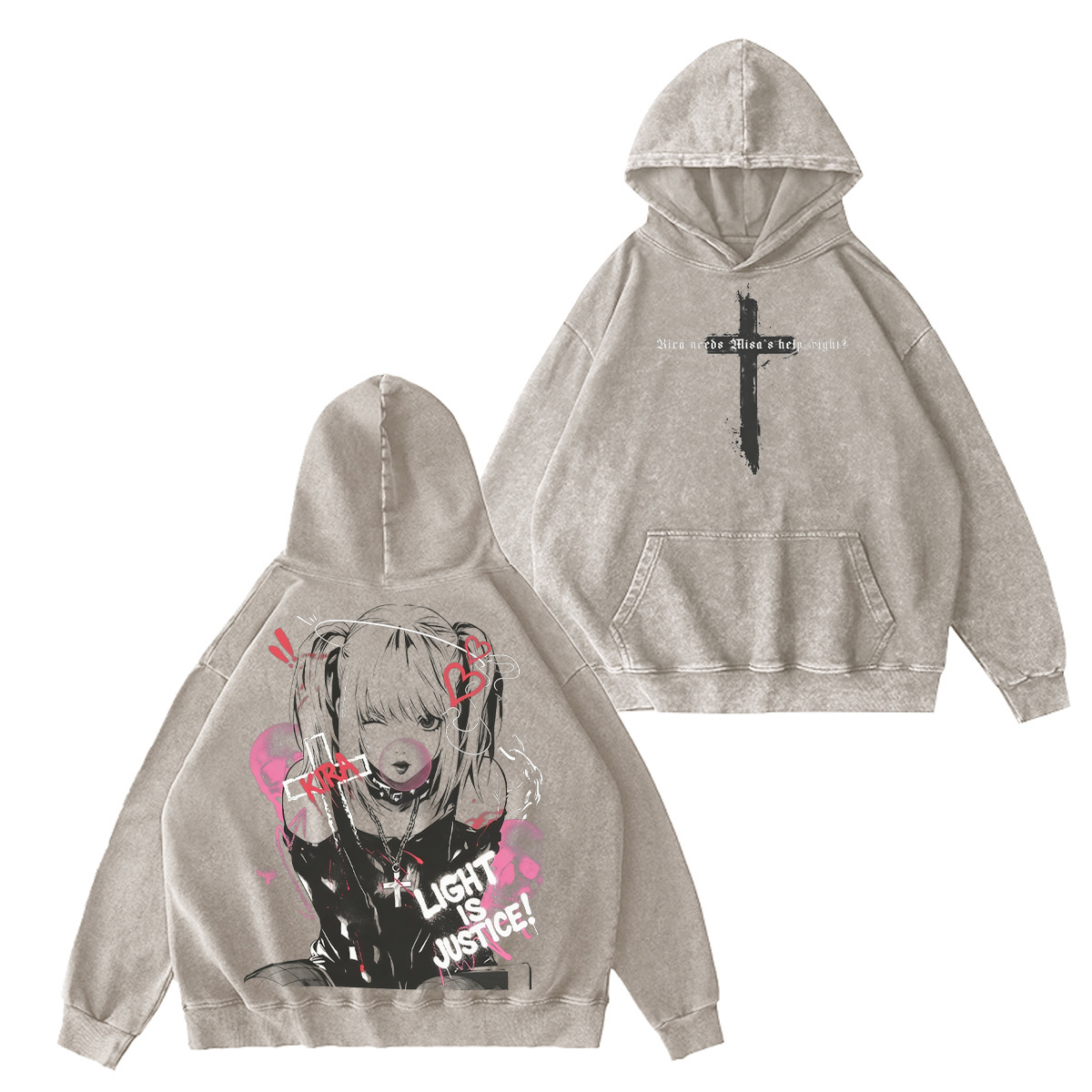 Misa Amane Death Note Washed T-shirt/Crewneck/Hoodie