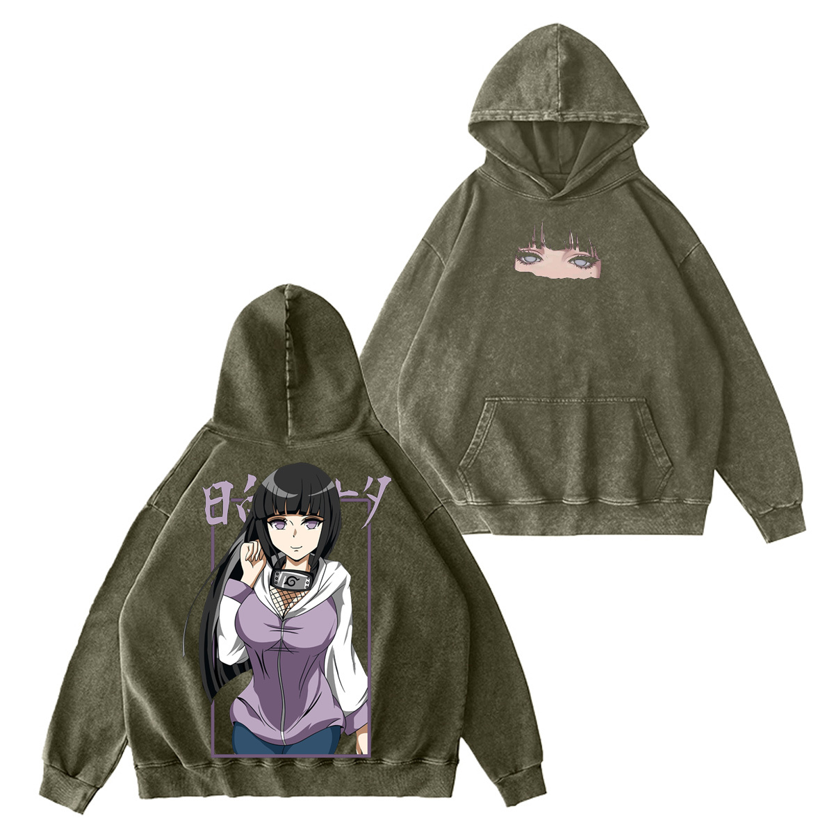 Hinata Hyuga Naruto Washed T-shirt/Crewneck/Hoodie