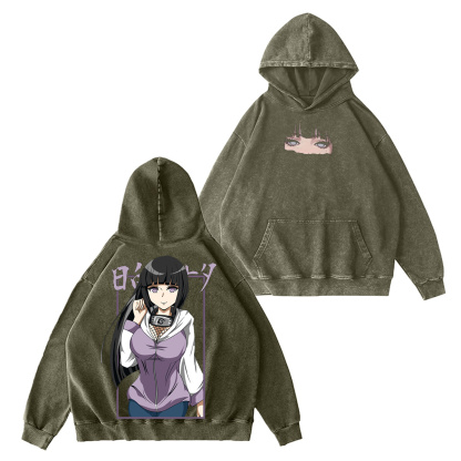 Hinata Hyuga Naruto Washed T-shirt/Crewneck/Hoodie