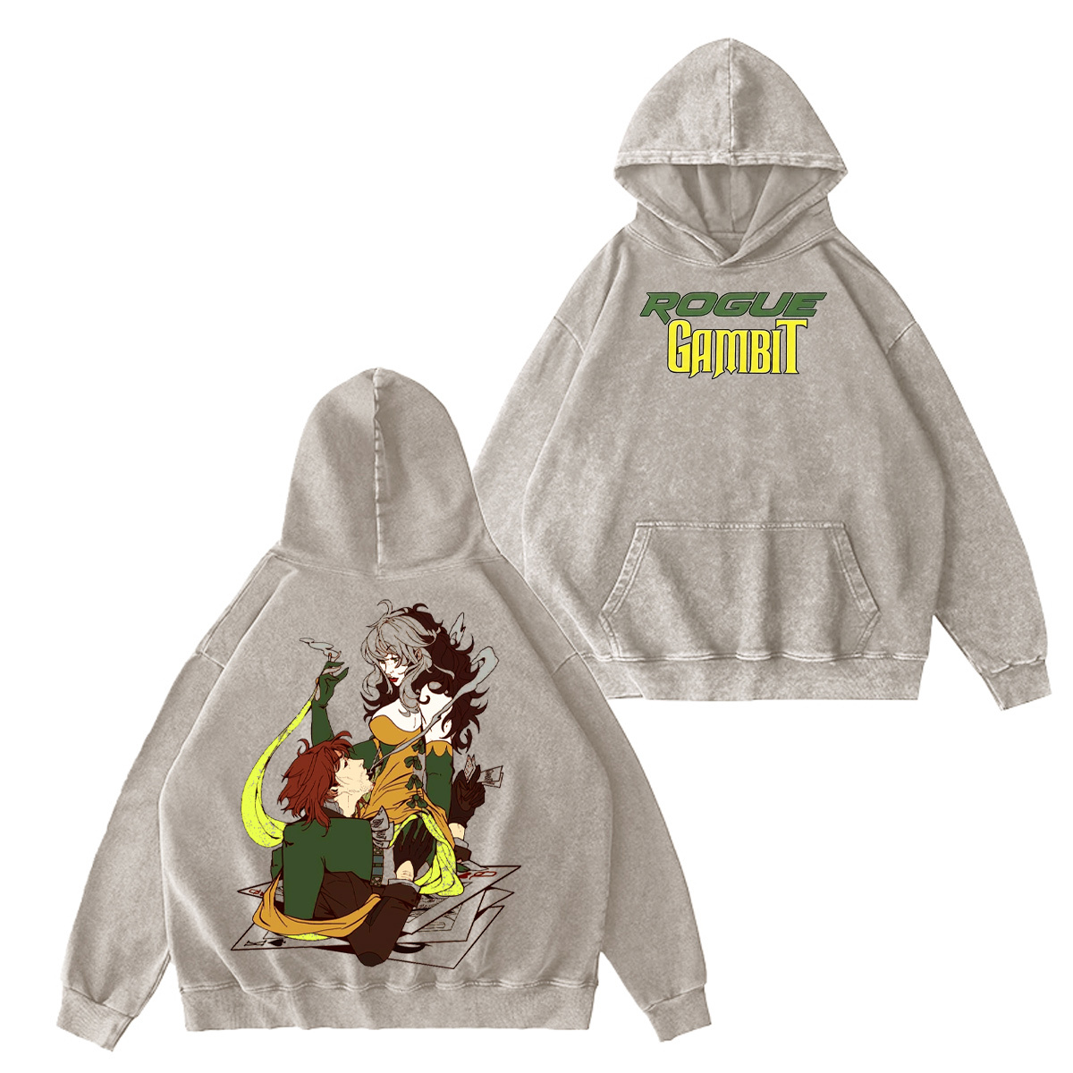 Rogue x Gambit Washed T-shirt/Crewneck/Hoodie