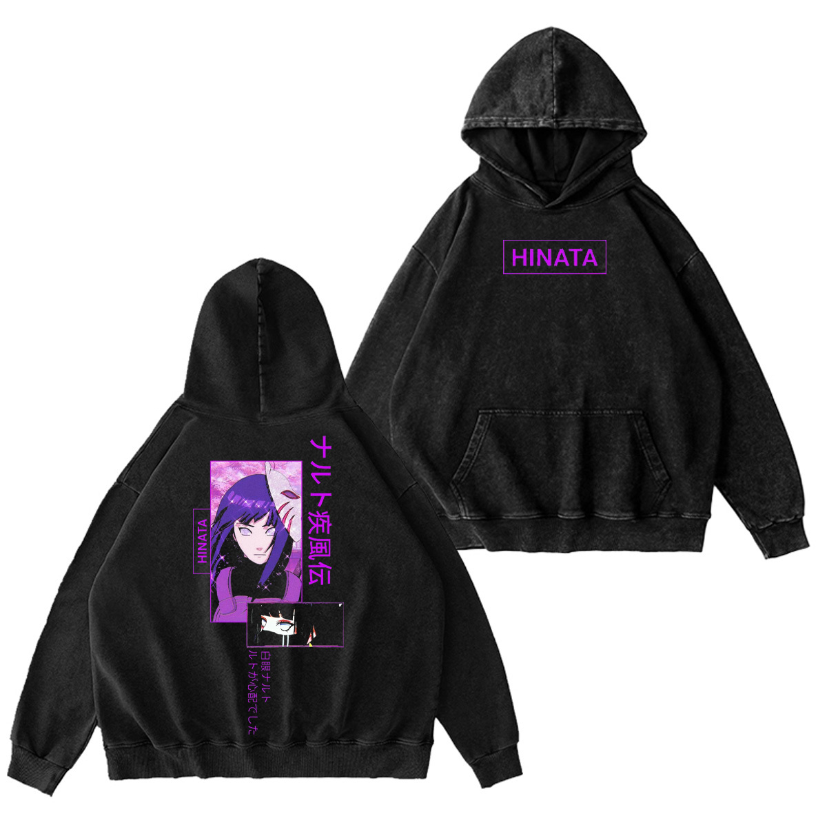 Hinata Hyuga Naruto Washed T-shirt/Crewneck/Hoodie