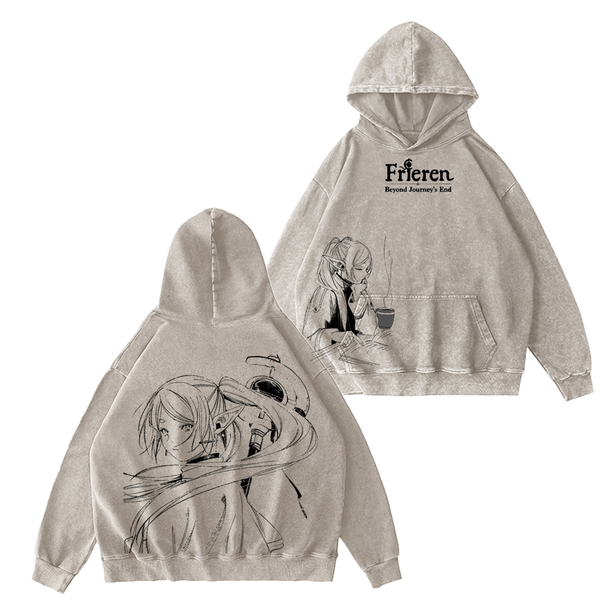 Frieren: Beyond Journey's End Washed T-shirt/Crewneck/Hoodie