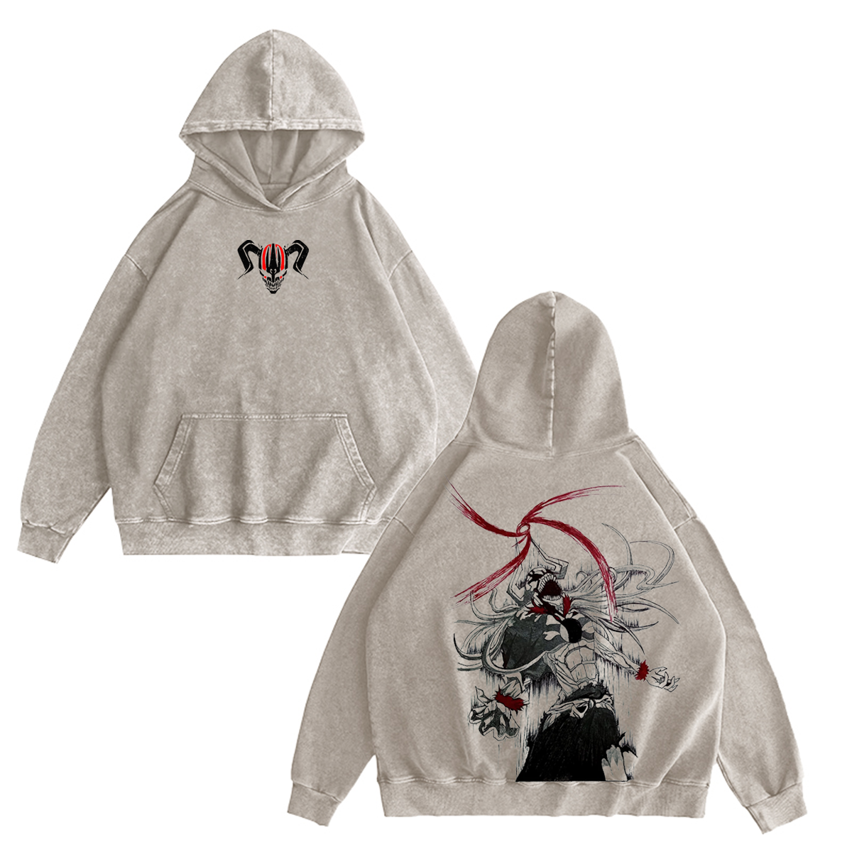 Bleach Ichigo Kurosaki Anime Washed T-shirt/Crewneck/Hoodie