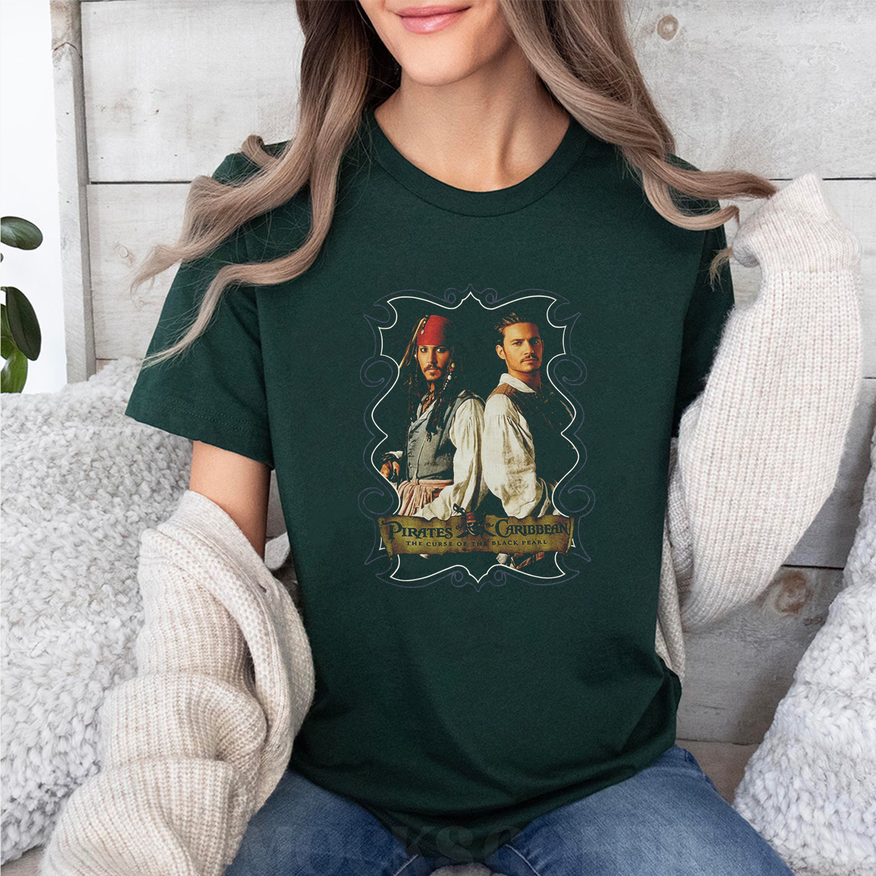 Pirates of The Caribbean Dead Man's Chest Movie Poster Shirt