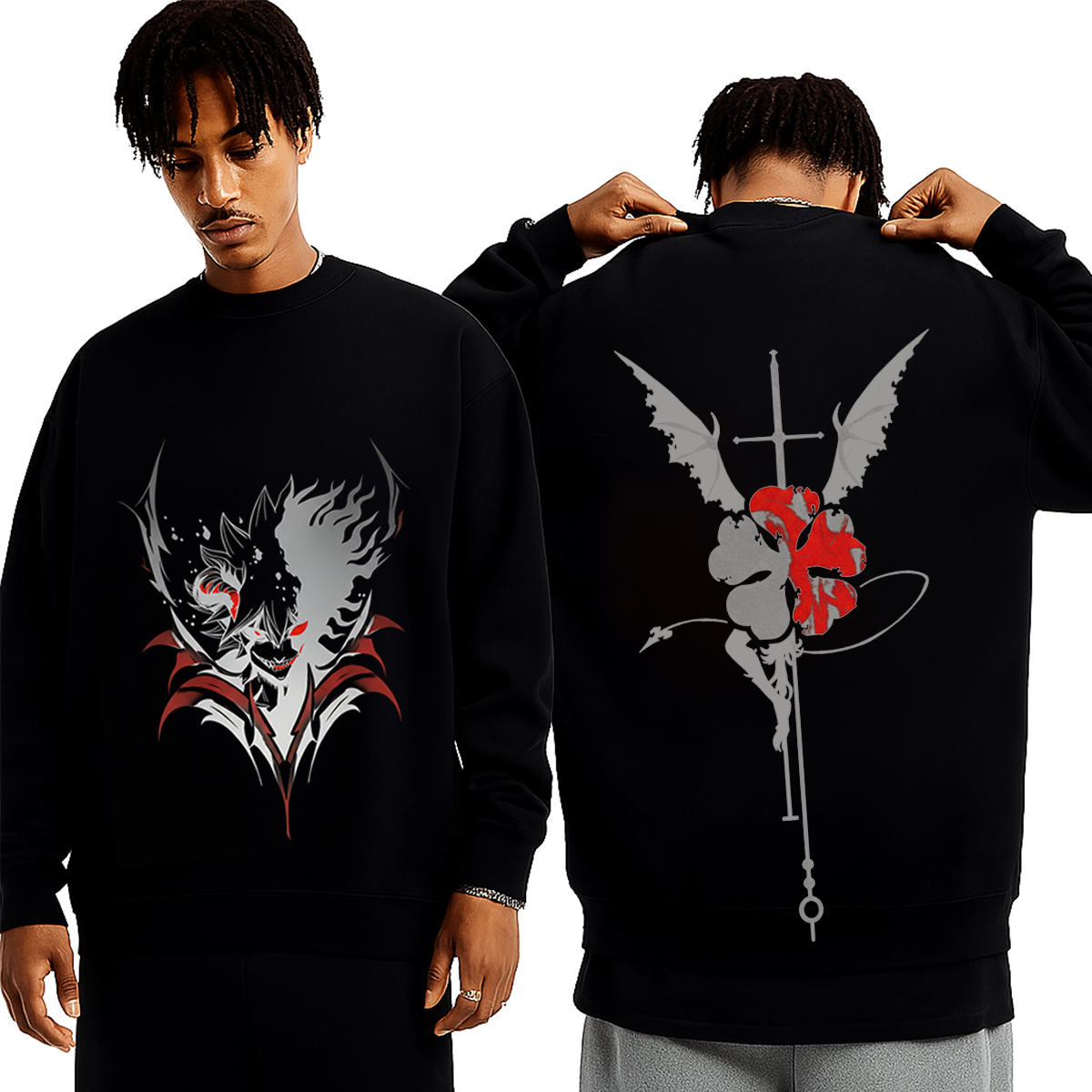 Yami Black Clover Washed T-shirt/Crewneck/Hoodie
