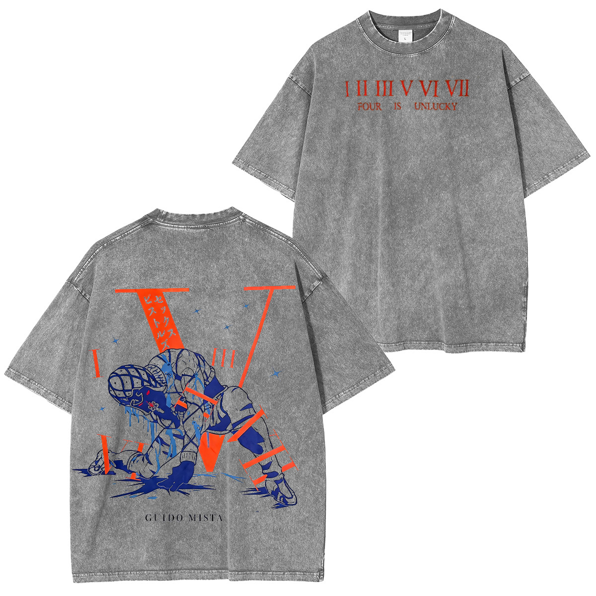 Guido Mista JoJo's Bizarre Adventure Oversized T-shirt/Crewneck/Hoodie