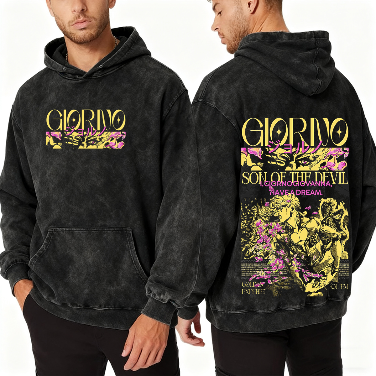 JoJo's Bizarre Adventure Washed T-shirt/Crewneck/Hoodie