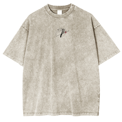 Nanami Jujutsu Kaisen Oversized Vintage Washed T-Shirts