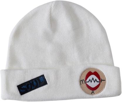 VEECOOCOS Soul Eater Knitted Hat Embroidered Beanie Cap Soul Eater Cosplay Hat