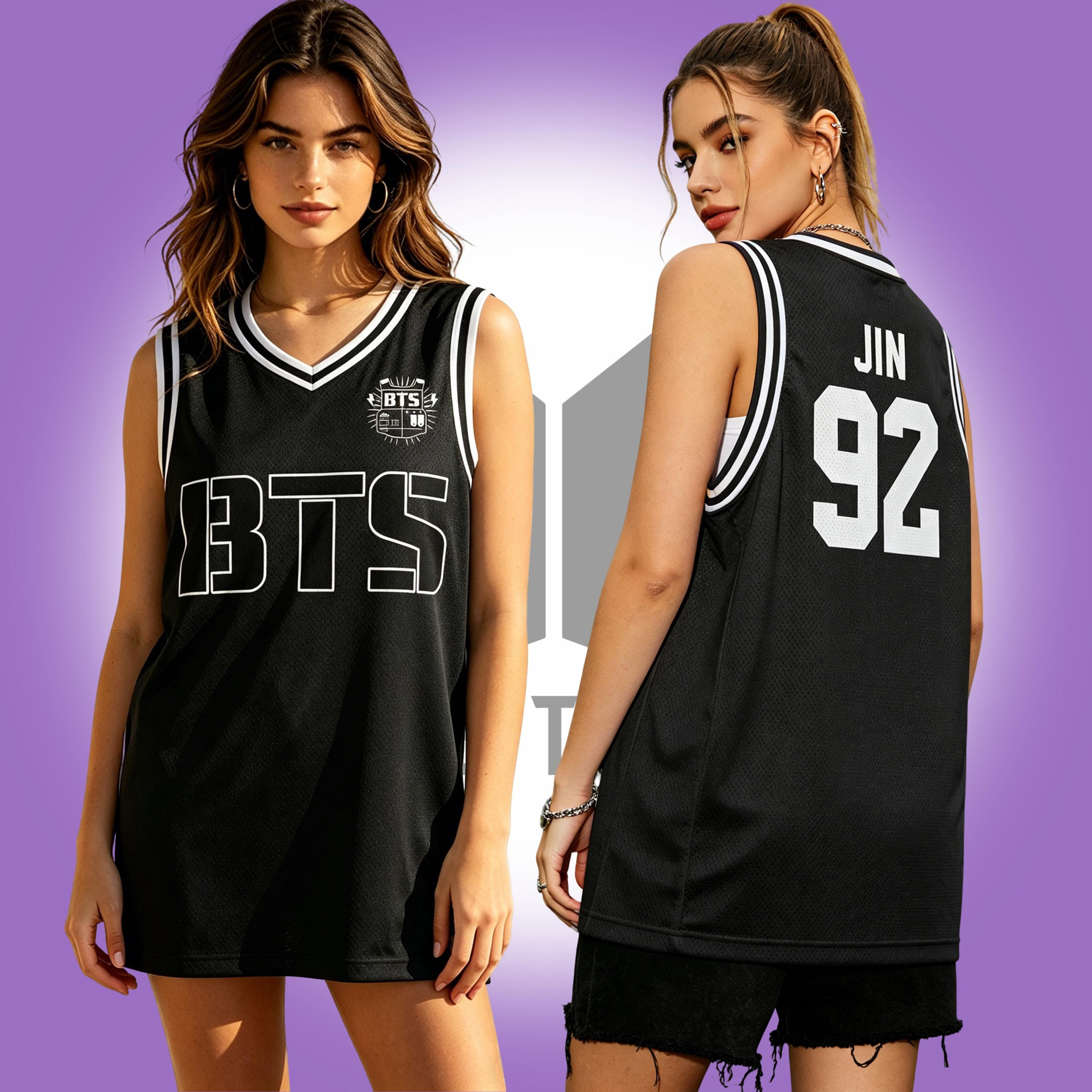 Jin,Custom BTS Basketball Jersey