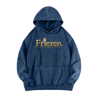 Frieren Beyond Journeys End Elf Anime Unisex Washed Hoodie