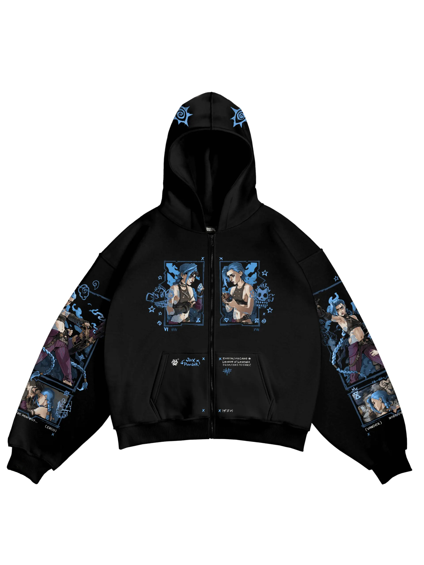 JINX Unisex Zip Up Hoodie