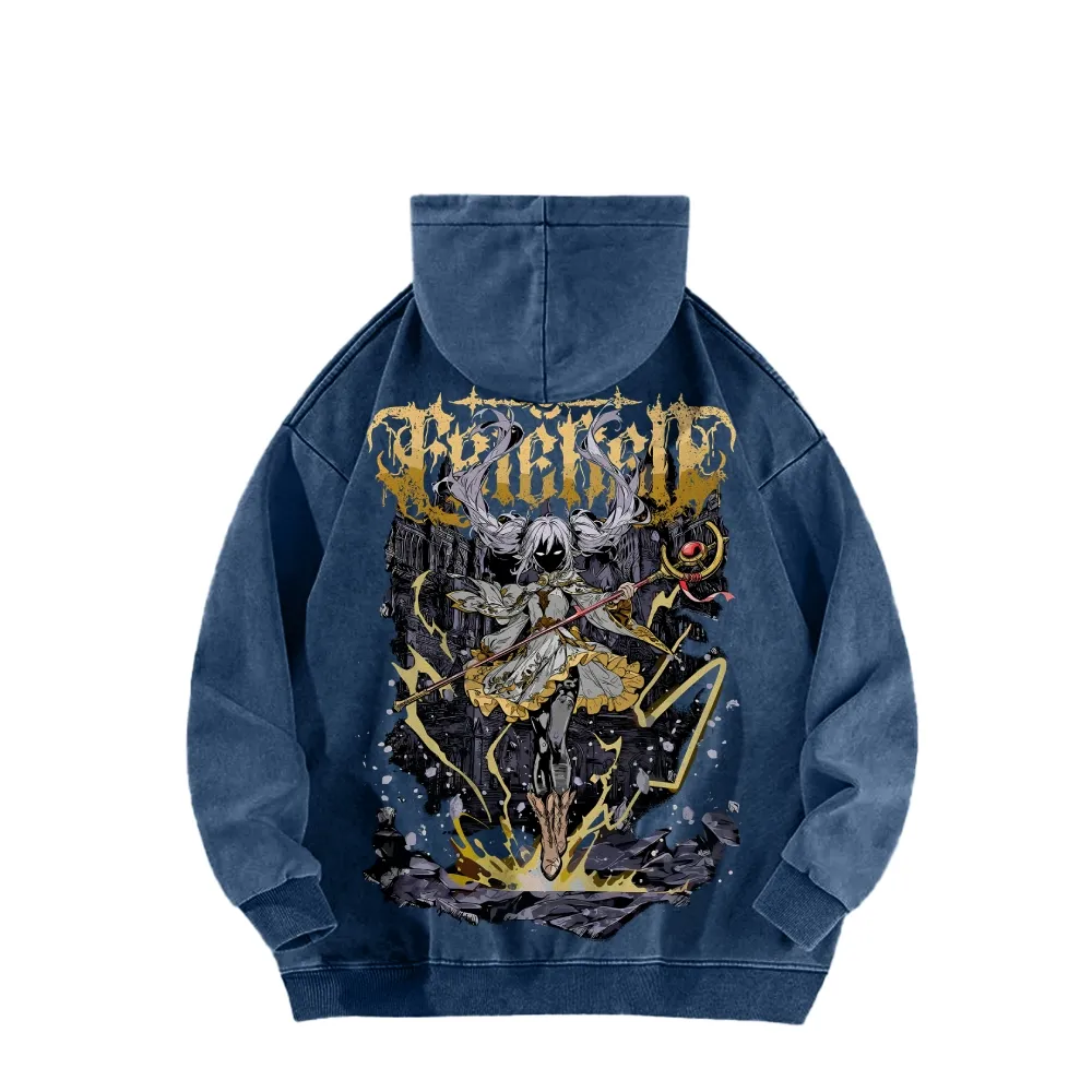 Frieren Beyond Journeys End Elf Anime Unisex Washed Hoodie