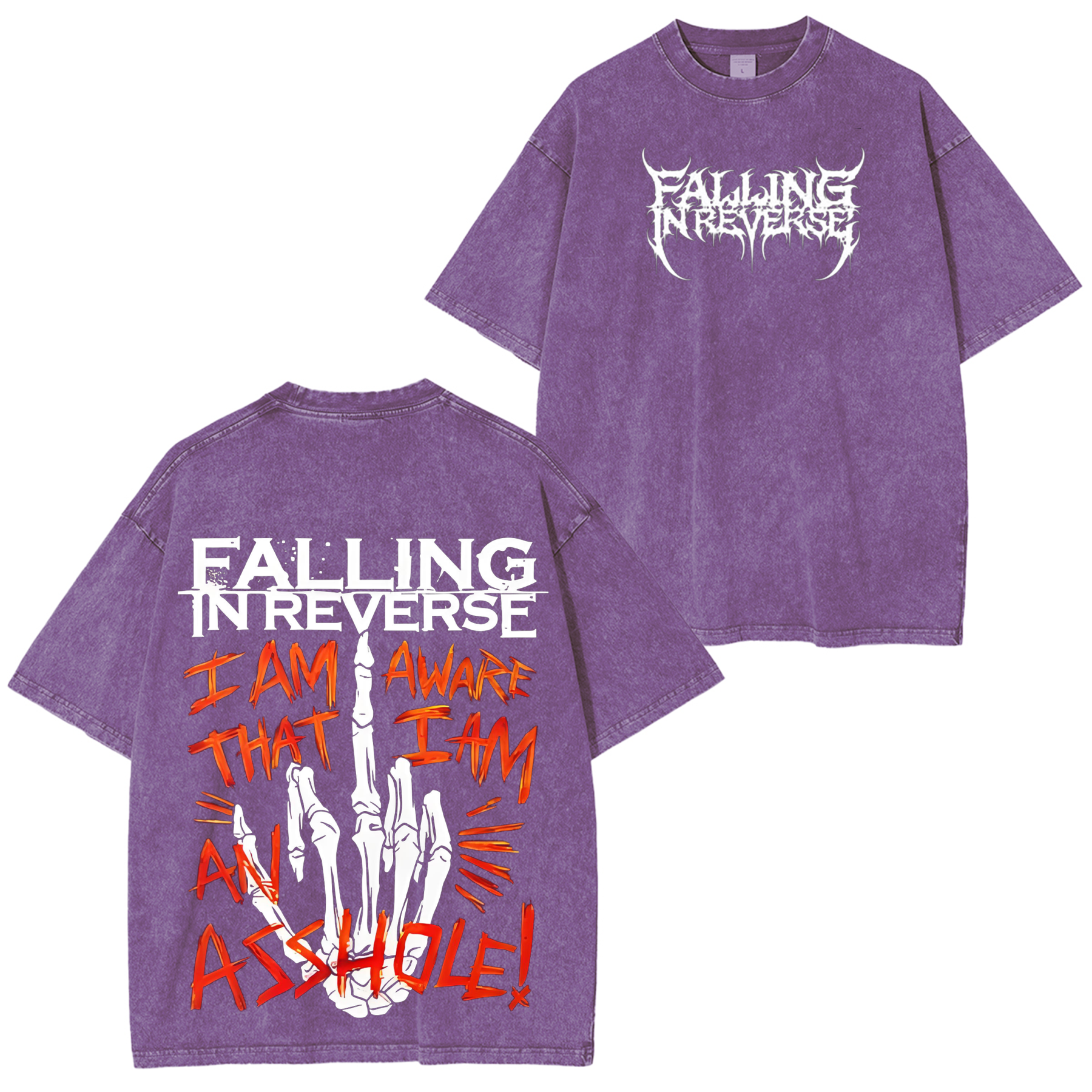 Falling In Reverse Vintage Unisex Washed T-Shirt