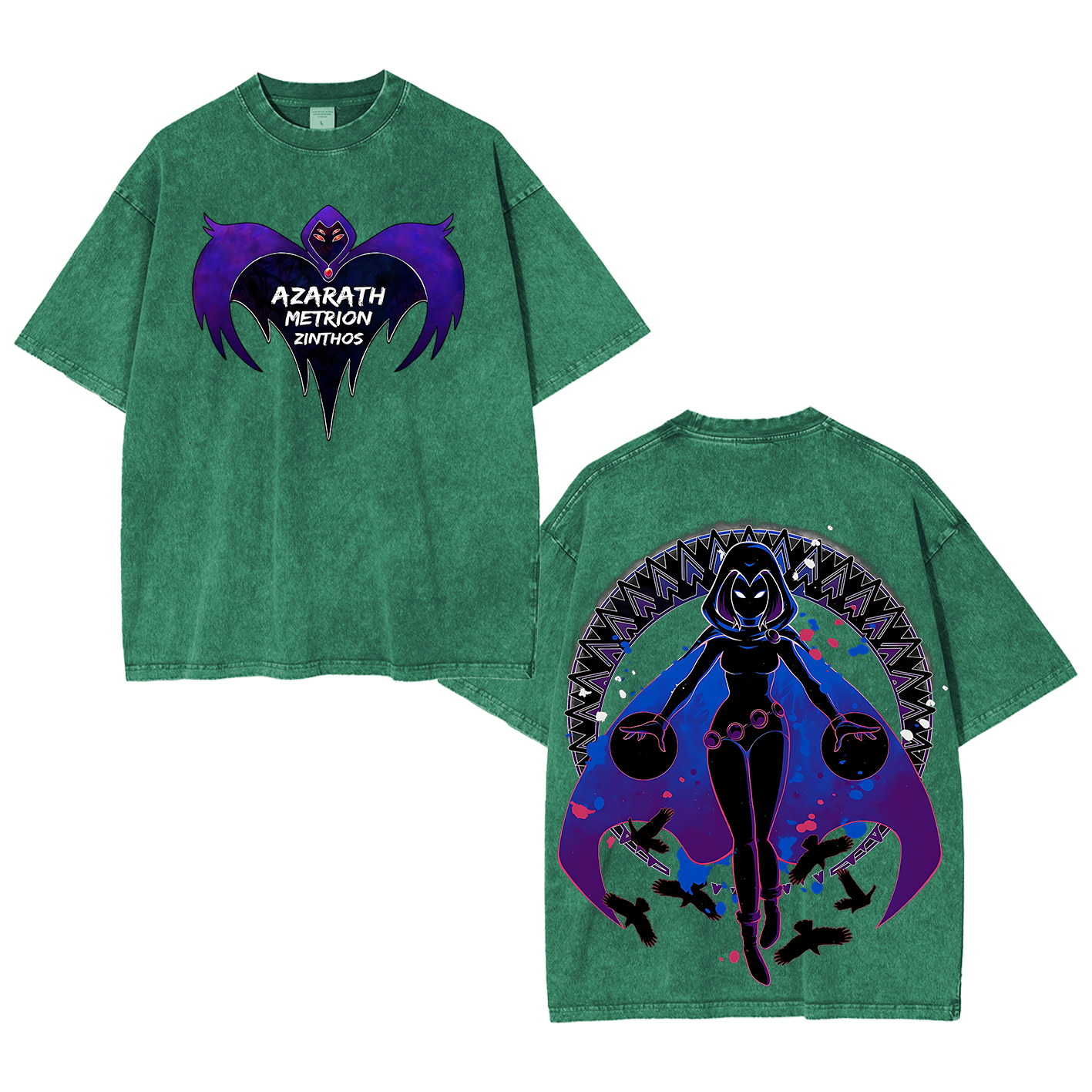 Raven Teen Titans Washed T-shirt/Crewneck/Hoodie