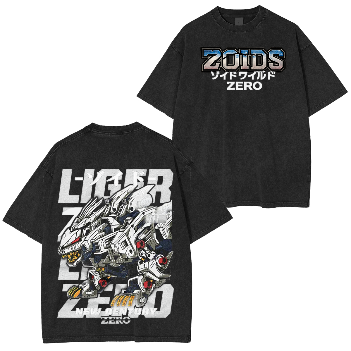 Liger Zero Zoids New Century Zero Streetwear Vintage Washed Unisex T-Shirt