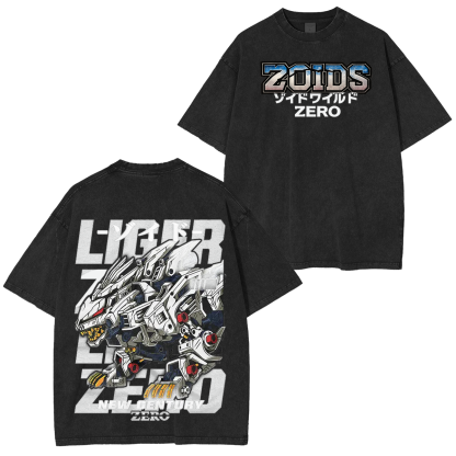 Liger Zero Zoids New Century Zero Streetwear Vintage Washed Unisex T-Shirt