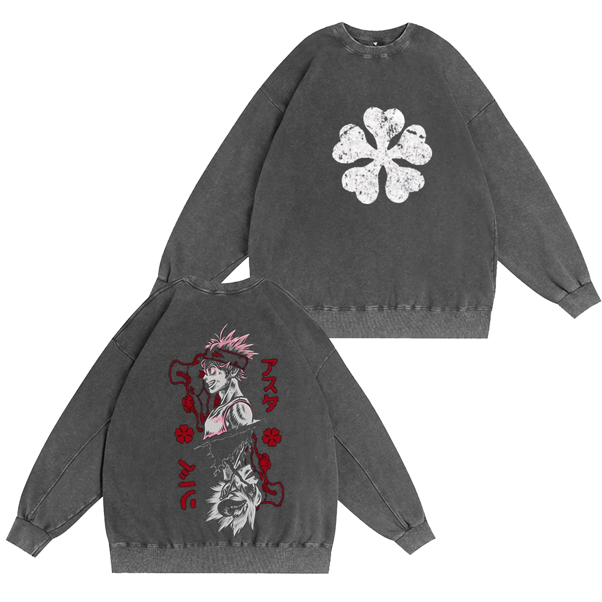 Black Asta Clover Unisex Anime T-Shirt/Crewneck/Hoodie